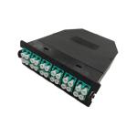 24 Core MPO LC Optical Fiber Module Box Fiber Optic Distribution Panel 40g-100g
