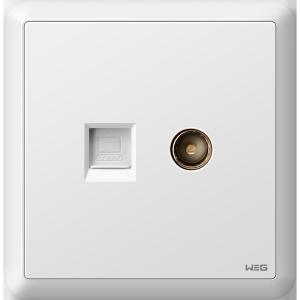 Quality Nobless Socket Panel White W7TV/DN Internet Wall Outlet wholesale