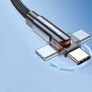 Quality 180 Degree Rotate USB Type C Cable 3A 1M 2M Fast Charging wholesale