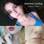 Fake Nose Ring Lip Ring C Clip Kylie lip Piercing Burun Nose Rings Hoop for