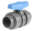 +GF+ 355 PVC-U Double Union Ball Valve 1-1/4" – Corrosion-Resistant EPDM Sealed