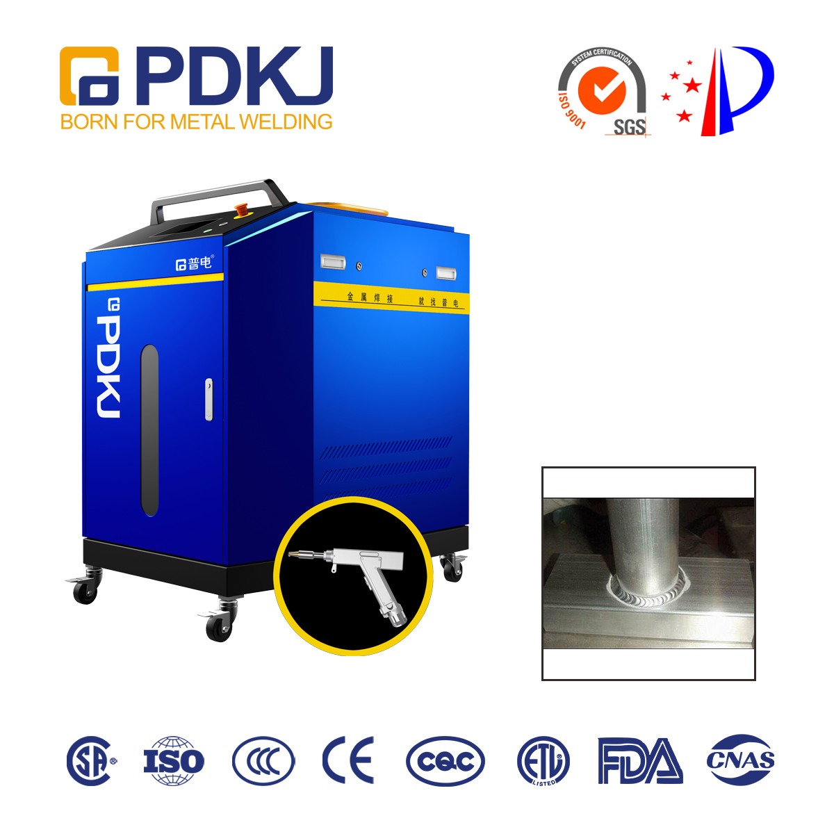 2mm Circular Tube Spot Laser Welding Machine 12MM/S Raycus High Efficiency