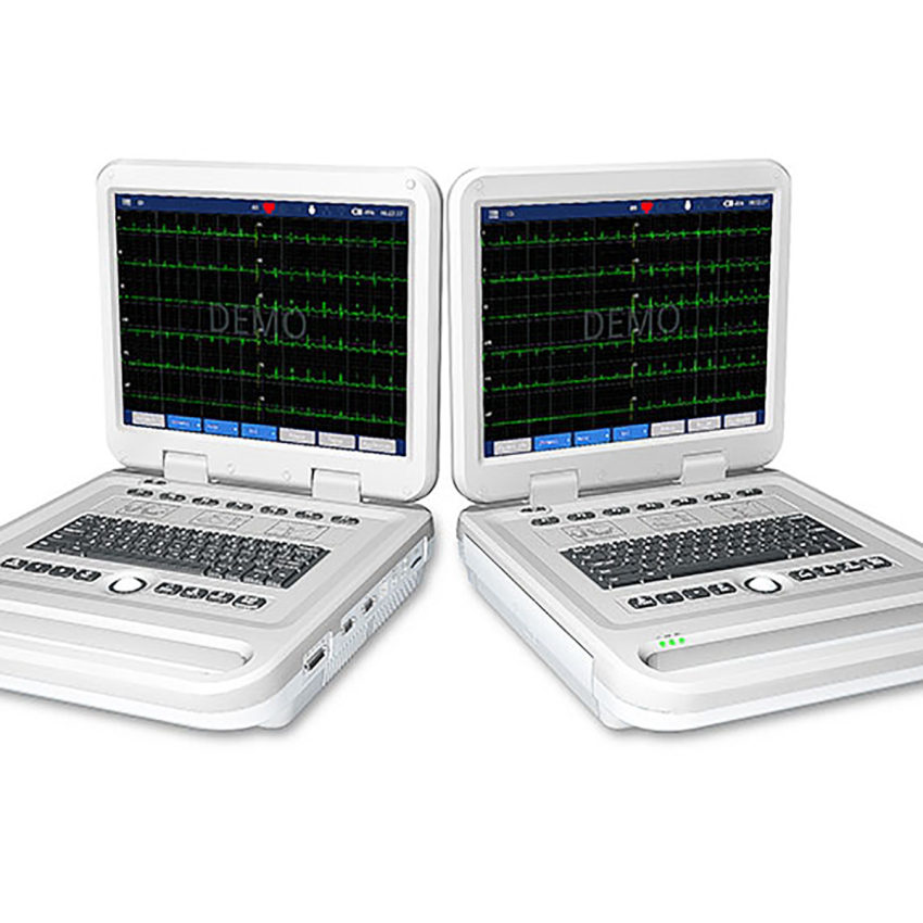 Full Digital Eighteen Channel ECG Machine / Medical 200 ECG Data Storage Electrocardiograph