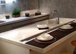 Scratch Resist Honed Black Quartz Countertops Polished Surfaces Finished