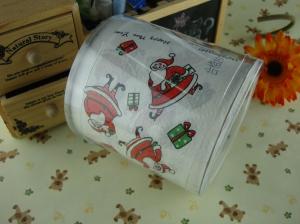 Quality Merry Christmas festival printed toilet paper roll wholesale