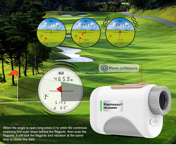 Kaemeasu Rechargeable Mini Laser Rangefinder With Magnetic Adsorption MA1200