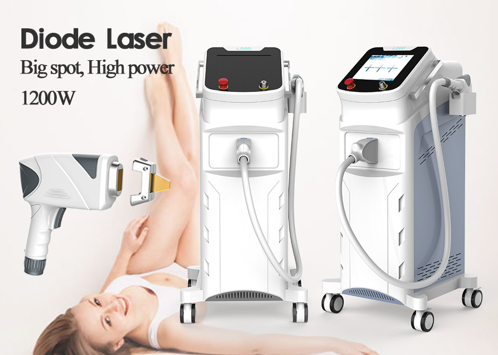 755nm 808nm 1064nm Diode Laser Hair Removal Equipment 2 Spot Size 62.5 * 60 * 116CM