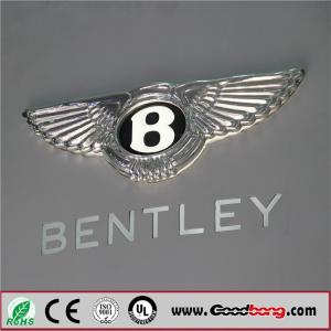 Quality Professional Custom Round Shape Acrylic Sheet Vacuum Moulding Car Logo Signs; wholesale