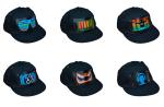Hot sale flashing el hats music sound activated led caps with wireless inverter