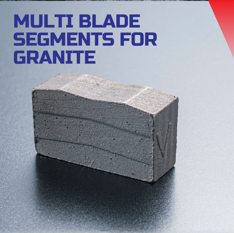 17 Years Experience 7.2mm Multi Blade Granite Diamond Segment for Stone Block Cutting
