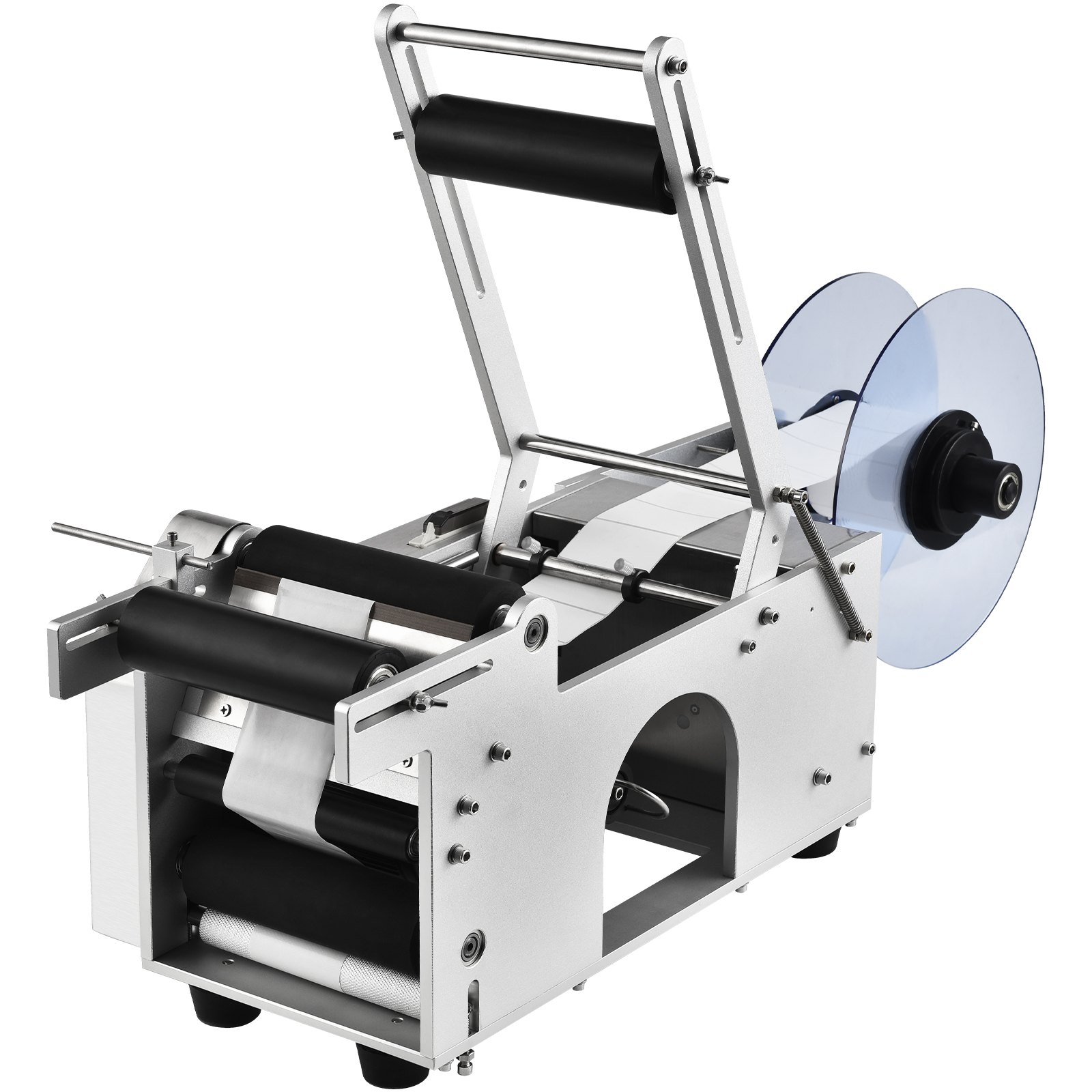 YM100 Manual Flat Labeling Machine For Cardboard Boxes / Square Bottles / Tin Cans