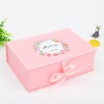 Cardboard Magnetic Gift Packaging Paper Box With Ribbon for Your Specific