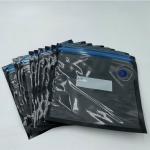 Air Valve Vacuum Seal Resealable Food Bags Reusable Embossed Black & Clear