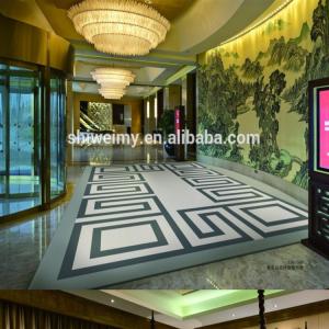 Quality Foldable Handmade Woollen Carpet / Modern Wool Rugs Jacquard Style wholesale