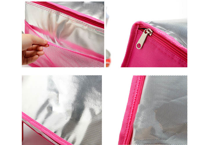 Colored Aluminum Foil Thermal Lunch Tote Bags Reusable For Men Wowen Children