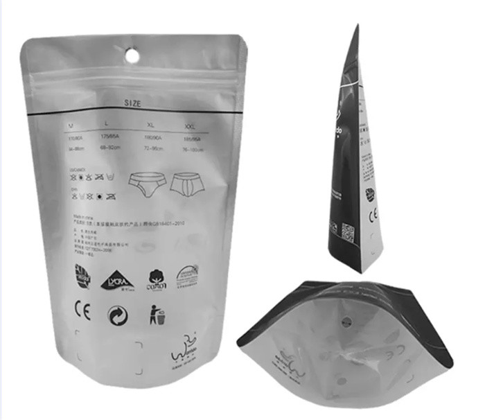 Eco Friendly Custom Printed Stand Up Pouches , Resealable Aluminum Stand Up Bag