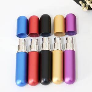 Quality aluminum + glass perfume spray bottles refillable 5ml wholesale