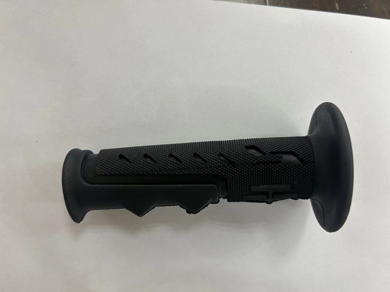 Standard Size Black Bicycle Rubber Handle Grips Weather Resistance