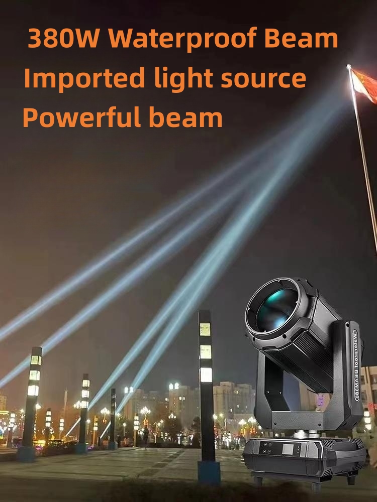 Sound Activated 350w 17r Waterproof Moving Head Beam Search Light for Stage Lighting
