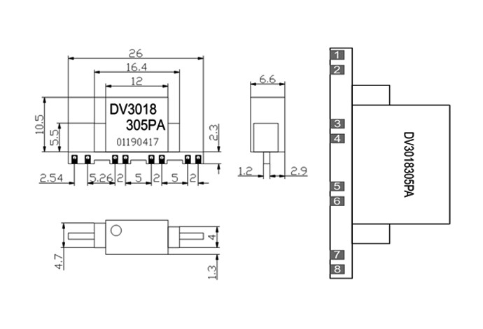300mW 10mm Dc Dc Converter Isolated Power Supply Module Energy Meter