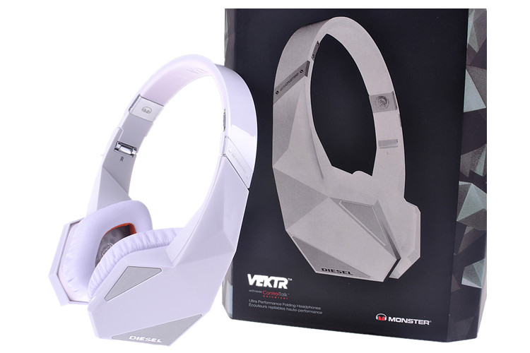 Monster - Diesel Noise Division VEKTR White Headset made in china grgheadsets-com.ecer.com