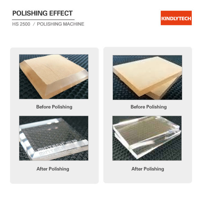 2m/Min Acrylic Polishing Machine , 2000W Acrylic Diamond Edge Polisher