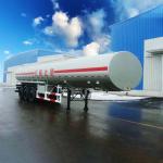 42000L 4 Compartments Super Single Tire Fuel Tank Truck Semi Trailer with BPW