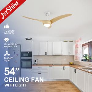 Quality OEM Logo 1stshine 54&quot; LED Ceiling Fan High Speed 3 Color Lighting Remote Control wholesale