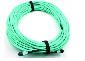 Quality MPO Fiber Optic Cable Patch Cord 50 / 125 OM3 12C for High Speed Data Center wholesale