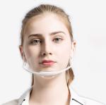 Fog Proof Ergonomic ABS PET Transparent Mouth Cover