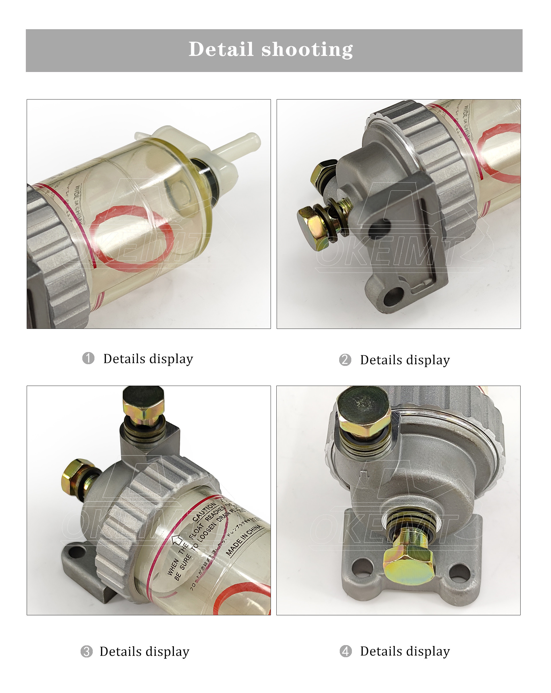 Original 6HK1 Oil Water Separator 4461209 1132009600 For ZX330 ZX330-3G ZX330-5G ZX870-5G ZX800