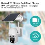 3MP 4G Solar Surveillance Camera Outdoor 10400mAh Battery Powered Security