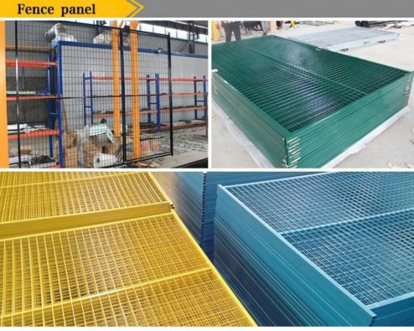 6*10ft Size Metal Base mesh spacing 2"x4" Canada Temporary Fence Panels diameter