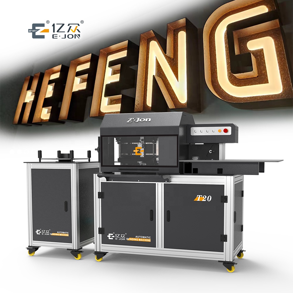 ET20C Acrylic 3D Signage Letter Edge Channel Letter Notching Flanging Bending Machine