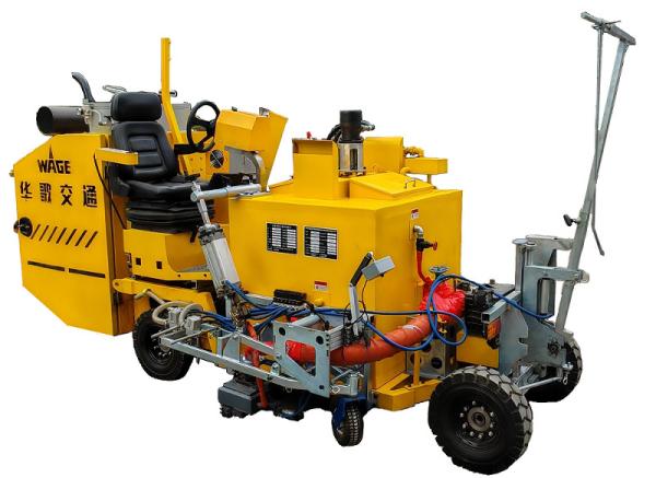 Auto Driving Mode Middle Size Passenger Thermoplastic Road Marking Truck 4KM/h