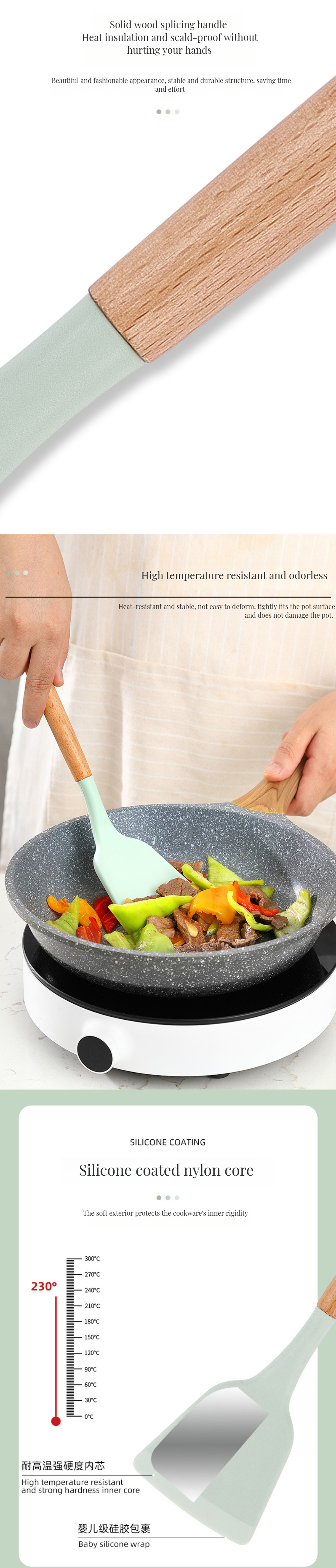 Customized Logo Acceptable 3000pcs Silicone Kitchen Tools Set for Professional Kitchen