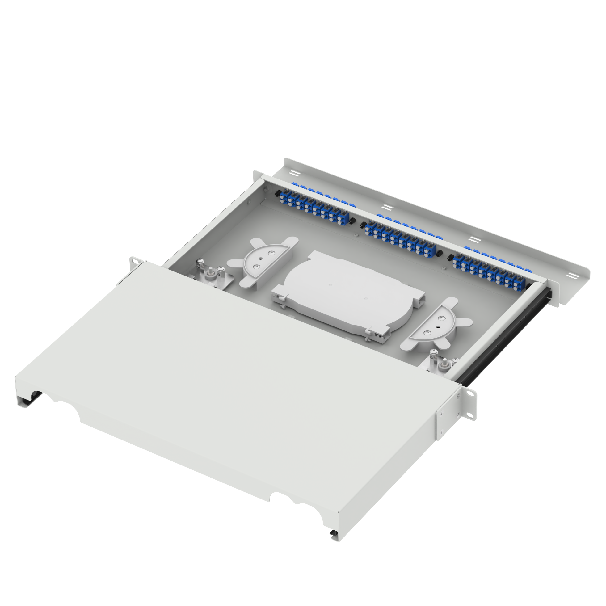 5 LC Type 1U 48 Port Optic Fiber Distribution Patchpanel for FTTX LC Connector Type