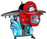 MP4 kiddie ride with music and small video game blue undersea boat