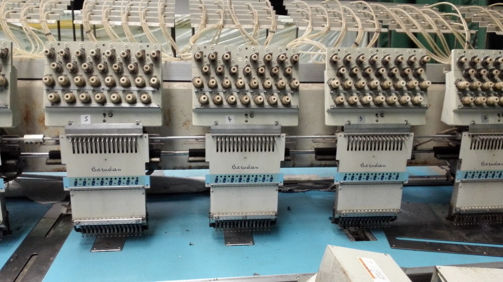Barudan Old Embroidery Machine BEMAX-ZQ-15 , Used Embroidery Equipment For Hats