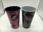Plastic Water Cups Color IML In Mold Label Printing Customised Design Logo