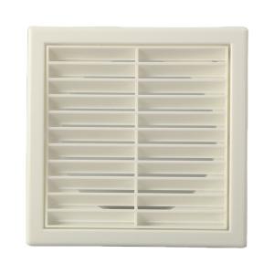 Quality White 100/125/150mm Ventilation Plastic Eggcrate Grille for Wall Fan Installation wholesale