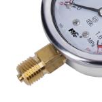 YN60 Hydraulic Radial Vacuum Pressure Gauge Shockproof 1.6MPa