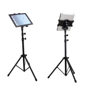 Quality Ipad / Tablet Adjustable Stand Holder Black Adjustable Height Tallest 146CM wholesale