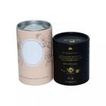 Eco Friendly Food Grade Cylinder Tube Packaging Tea Coffee With Aluminum Foil