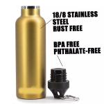 1000ml Wide Mouth Stainless Steel Insulated Bottle Keeping Drink Hot Cold For 24