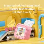Mini Label Printer BT Connection With MP3 Music Player 1200mah Battery New