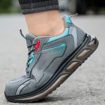 Microfiber Leather Work TPU Air-cushion Industrial Safety Shoes
