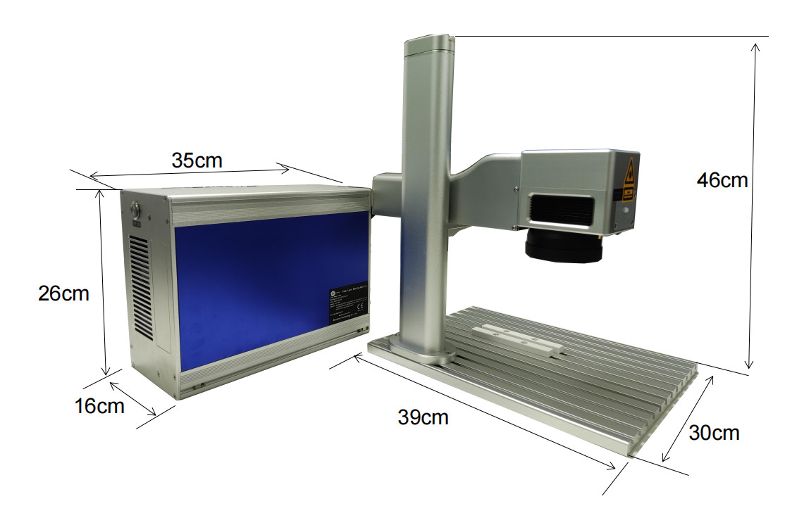 LCD Display Handheld Laser Marker JPT Laser Machine For Metal Engraving