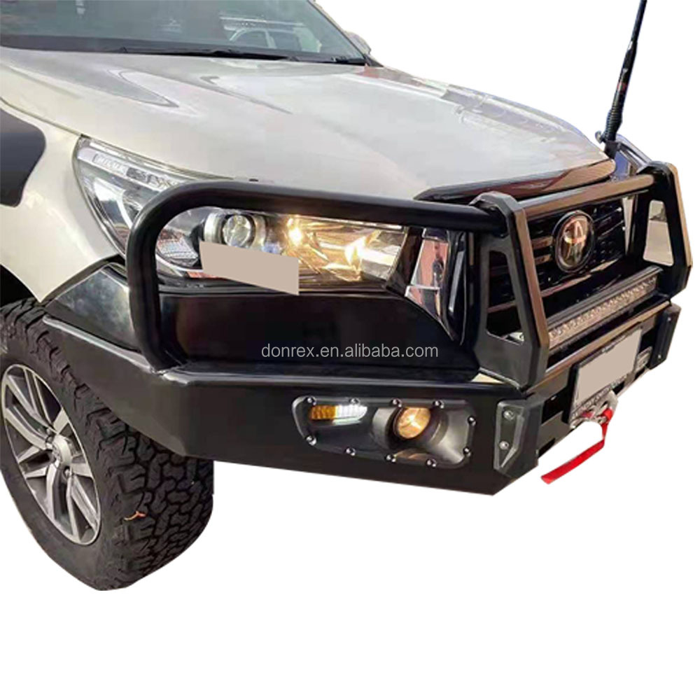 4x4 Accessories Off Road Hilux Front Steel Bumper Body Kit Bull Bar for Toyota Fitment