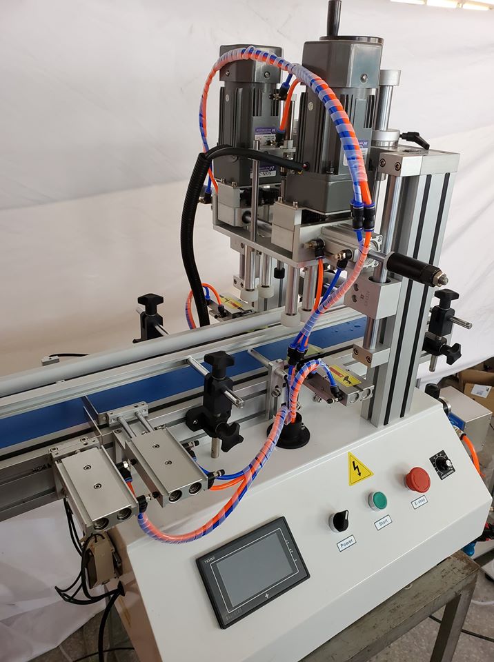 Stainless Steel Semi Automatic Bottle Capping Machine Desktop Type